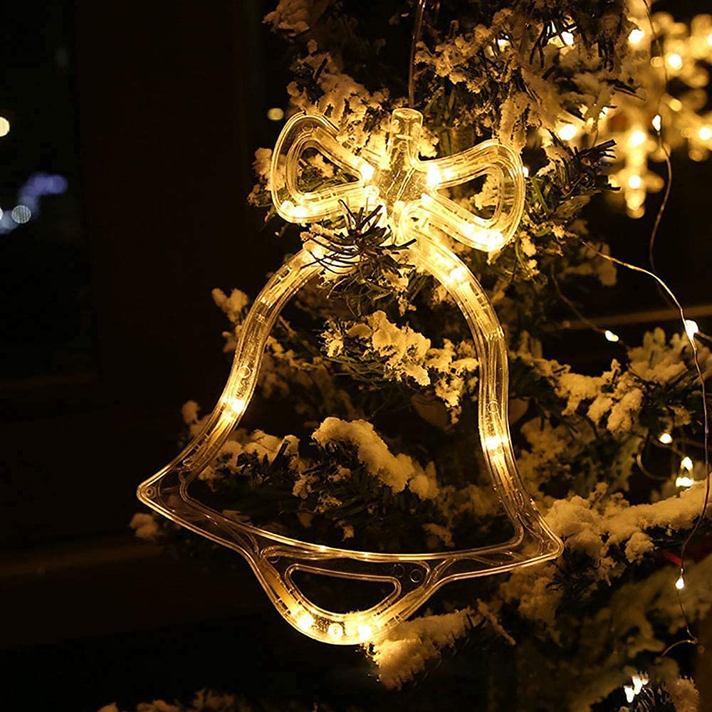 3D Christmas Decoration Window Hanging Lights with Suction Cup-[Modern pendant lighting for bedroom and living space]-Demolights UK
