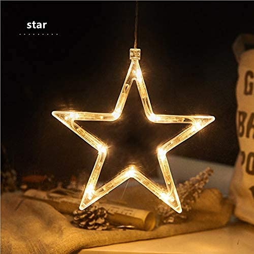 3D Christmas Decoration Window Hanging Lights with Suction Cup