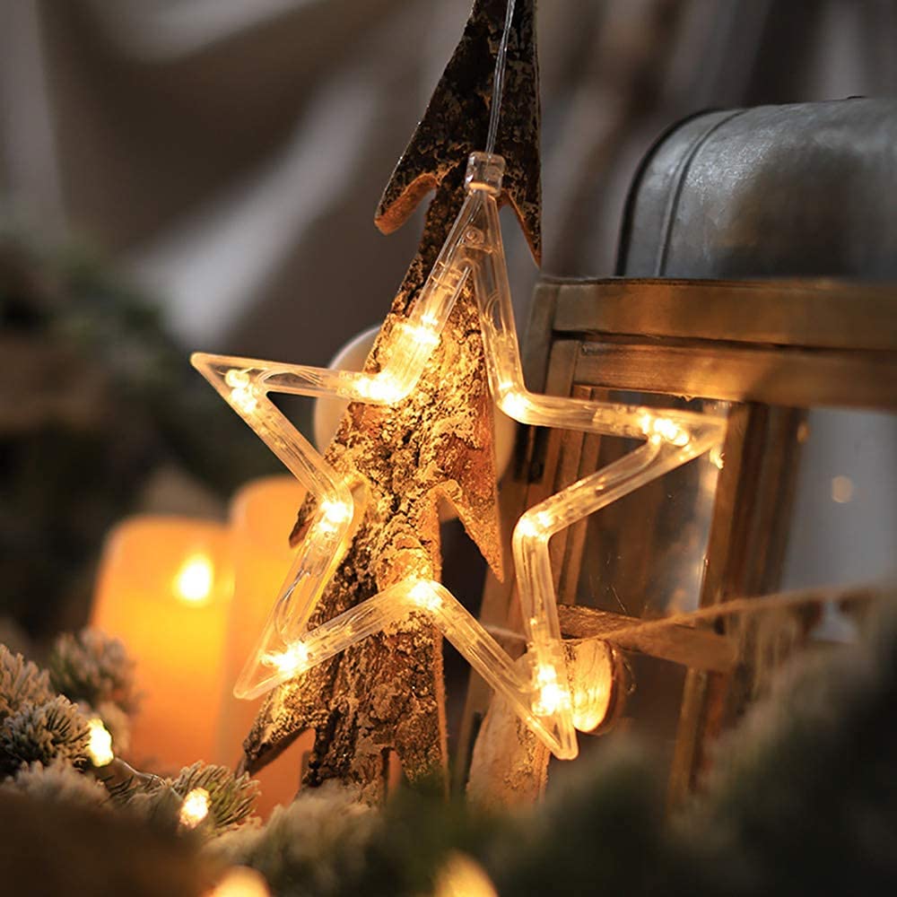 3D Christmas Decoration Window Hanging Lights with Suction Cup