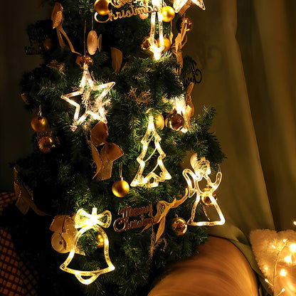 3D Christmas Decoration Window Hanging Lights with Suction Cup