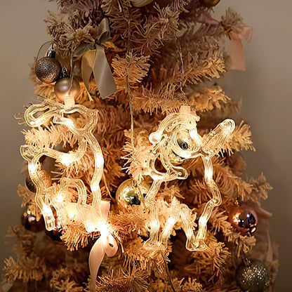 3D Christmas Decoration Window Hanging Lights with Suction Cup