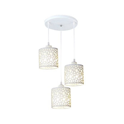 Modern Nordic Pendant Lights Fixtures Iron Hollow Out Chandelier