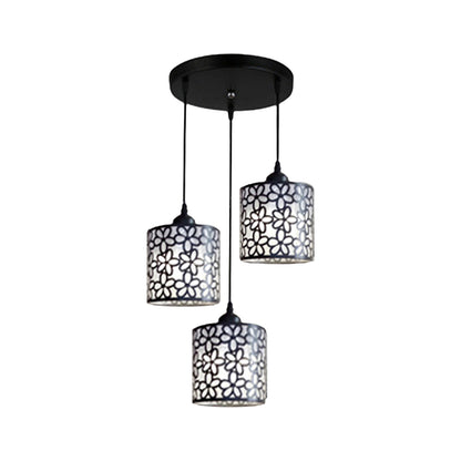 Modern Nordic Pendant Lights Fixtures Iron Hollow Out Chandelier