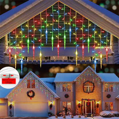 Fairy Curtain light Christmas Fairy Hanging Icicle Lamps