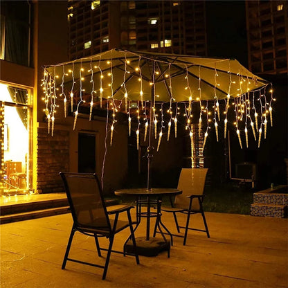 Fairy Curtain light Christmas Fairy Hanging Icicle Lamps
