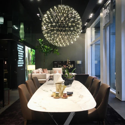 Stainless Steel LED Firework Raimond Pendant Light