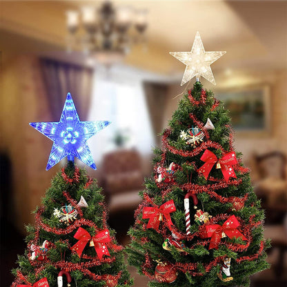 Christmas Tree Toppers Flash LED Star Decoration Light