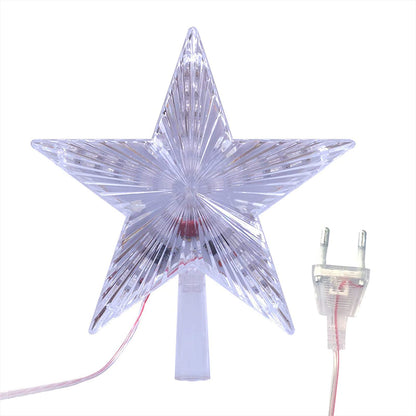 Christmas Tree Toppers Flash LED Star Decoration Light