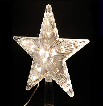 Christmas Tree Toppers Flash LED Star Decoration Light