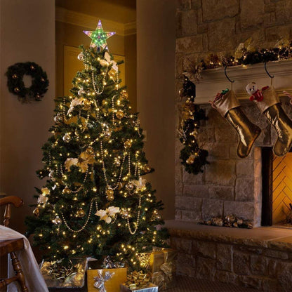 Christmas Tree Toppers Flash LED Star Decoration Light