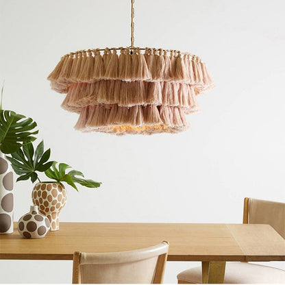 Handmade Woven Rope Pendant Creative Home Decoration Lampshade