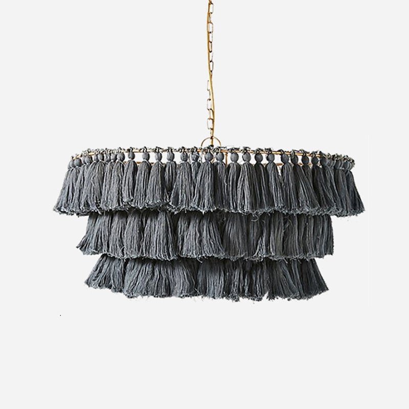 Handmade Woven Rope Pendant Creative Home Decoration Lampshade