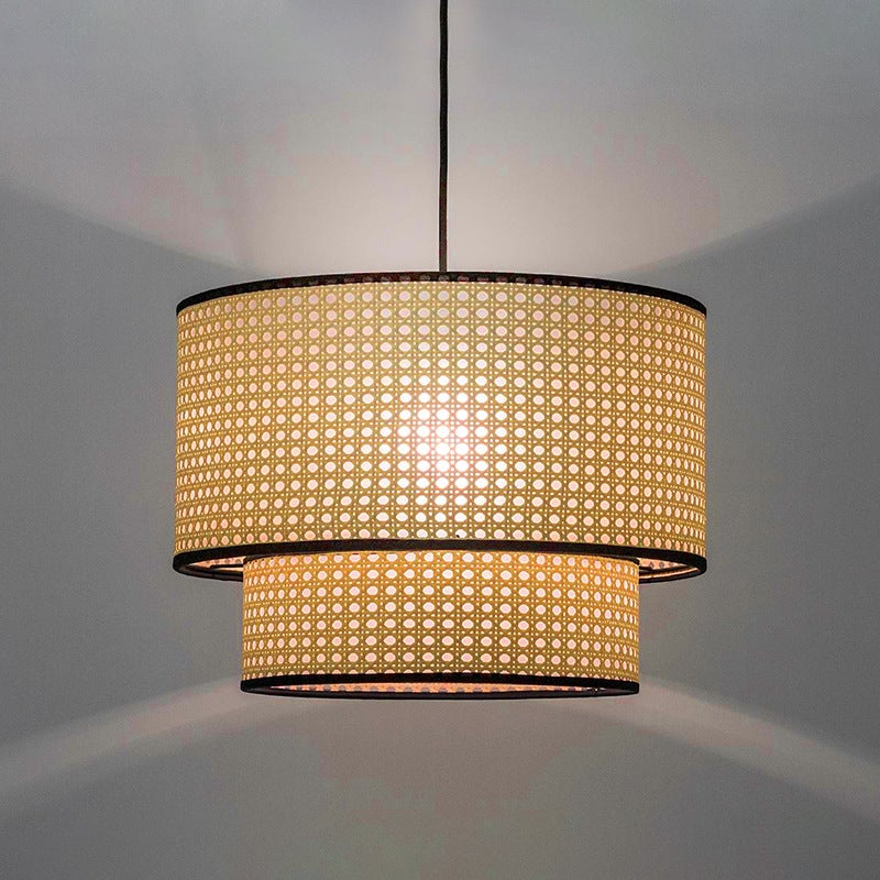 Design Handmade Rattan Hanging Light Pendant Lamp Shade