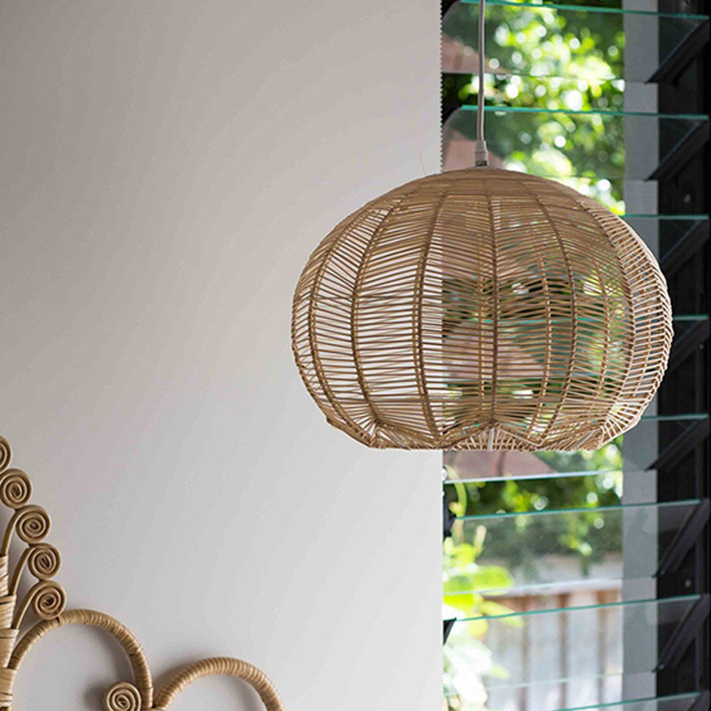 Japanese Rattan Chandelier Light Woven Pendant Light Shade