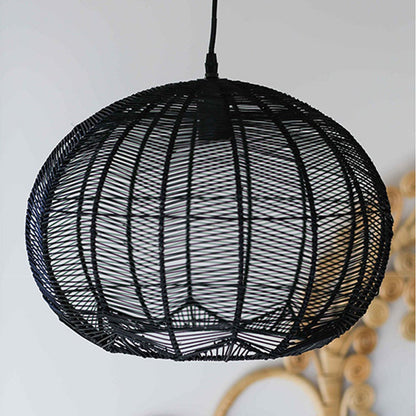 Japanese Rattan Chandelier Light Woven Pendant Light Shade