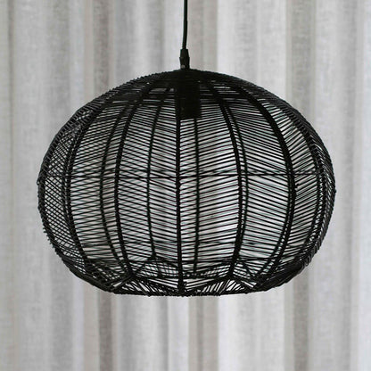 Japanese Rattan Chandelier Light Woven Pendant Light Shade