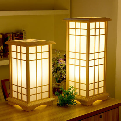 Desk Lamp Wood Tatami Table Lamp For Bedroom-[Modern pendant lighting for bedroom and living space]-Demolights UK