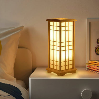 Desk Lamp Wood Tatami Table Lamp For Bedroom