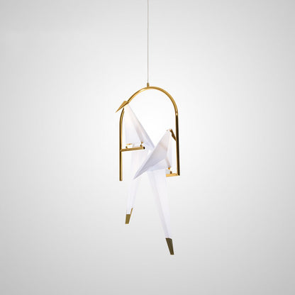 Nordic Creative Paper Cranes Ceiling Light Origami Bird Pendant Lamps