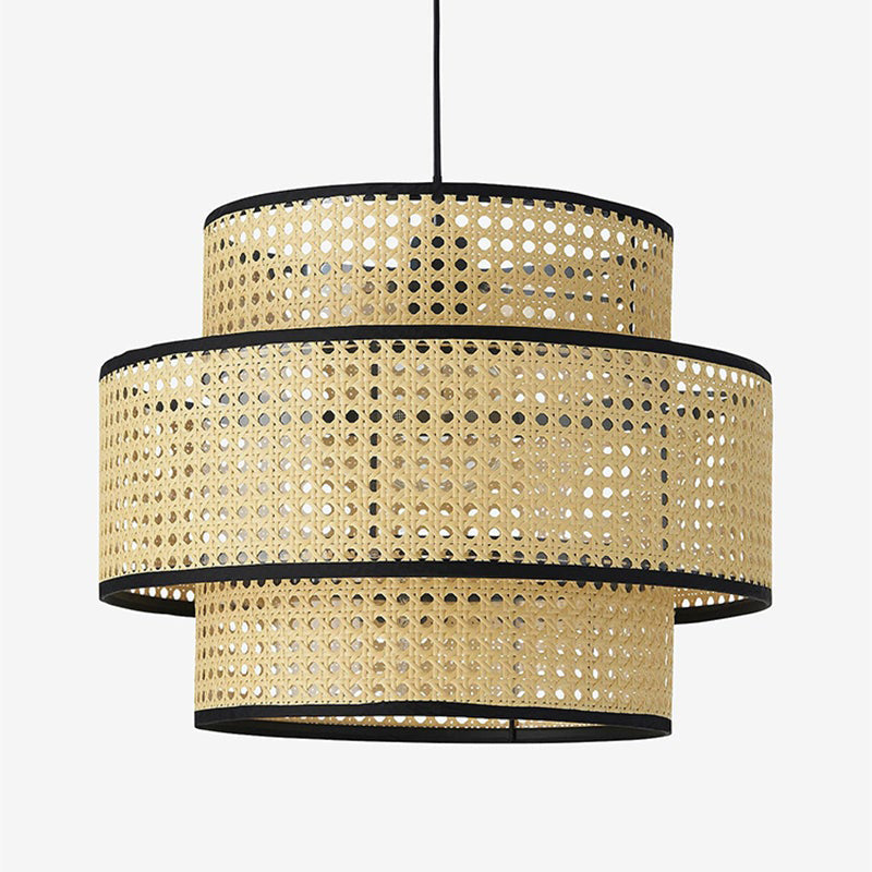Creative Rattan Weaving Lamps Hanging Lampshade