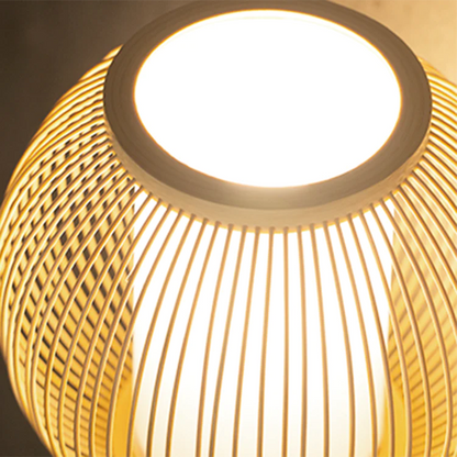 Bamboo Desk Lamp Handmade Craft Table Light