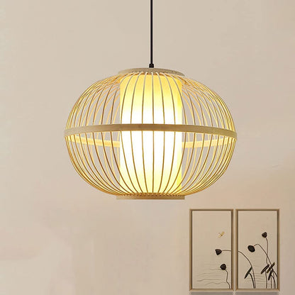 Minimalist Handcrafted Bamboo Pendant Lighting