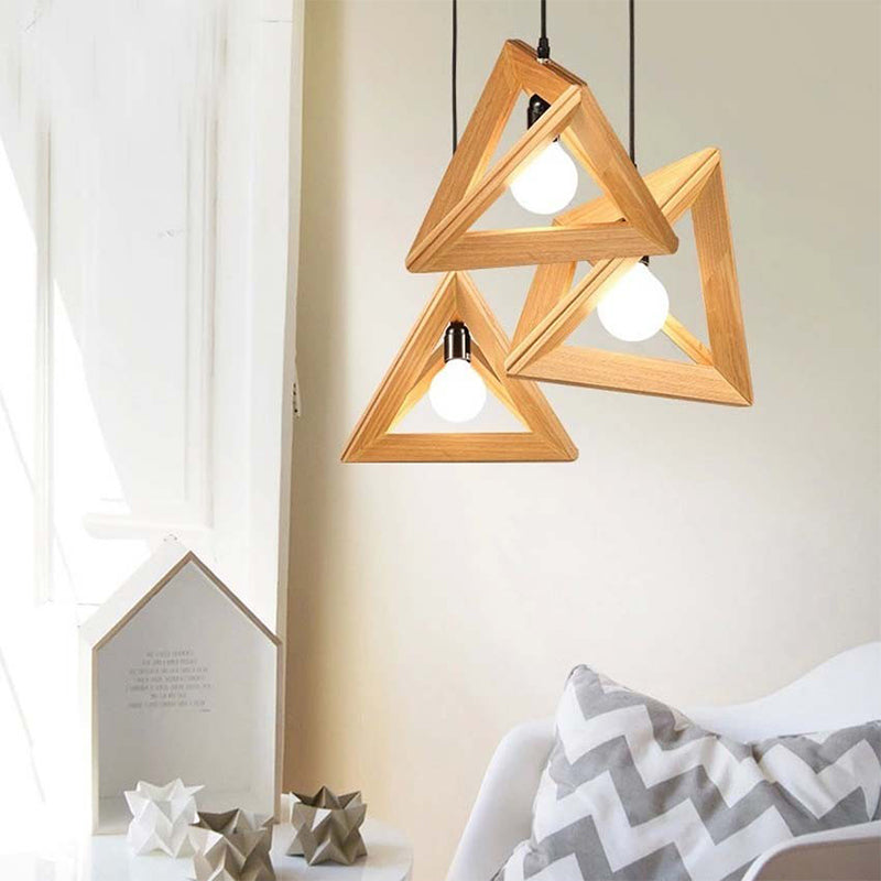 Nordic Simplicity Pendant Lamp Decoration Wooden Light fixture-[Modern pendant lighting for bedroom and living space]-Demolights UK