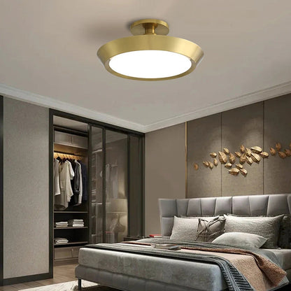 Creative Colored Metal Ring Flush Mount Ceiling Light