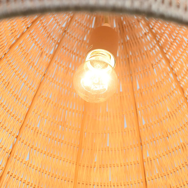 Rattan Woven Dome Basket Pendant Lights