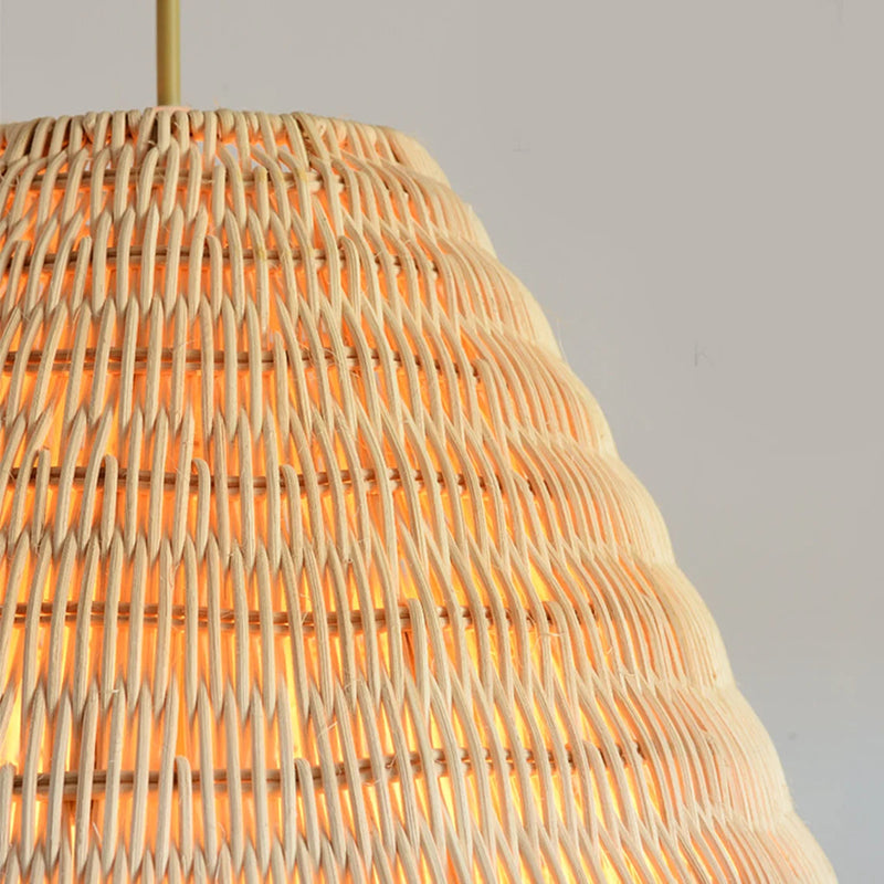 Rattan Woven Dome Basket Pendant Lights