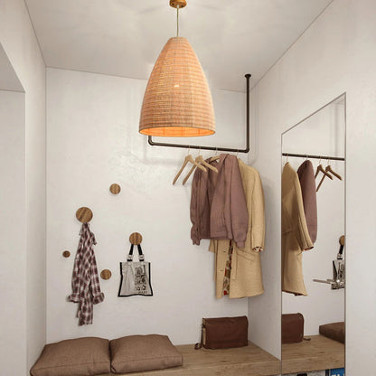 Rattan Woven Dome Basket Pendant Lights