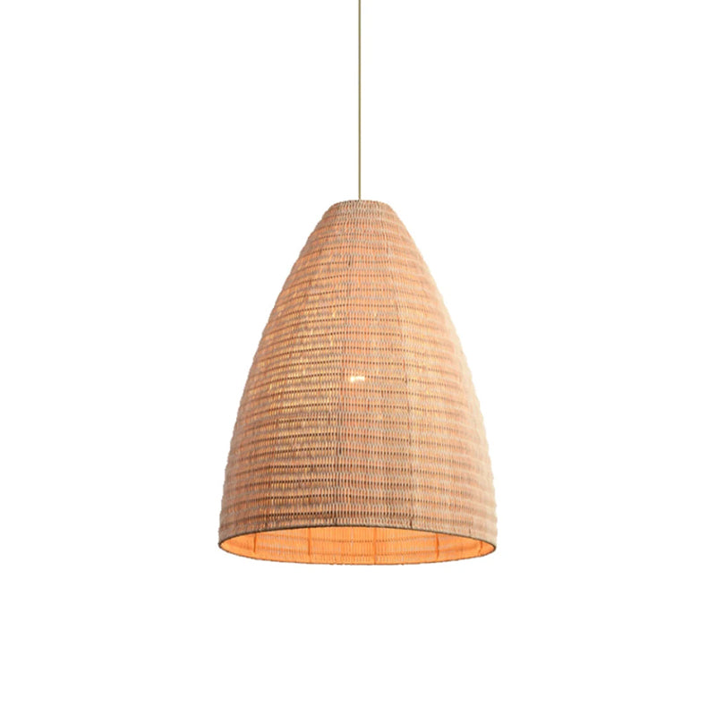 Rattan Woven Dome Basket Pendant Lights