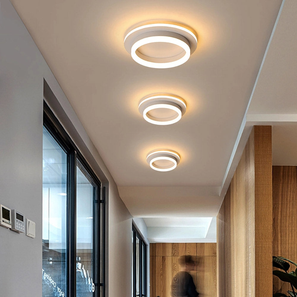 Nordic Geometric Ceiling Light Modern LED Lamp Fixture-[Modern pendant lighting for bedroom and living space]-Demolights UK