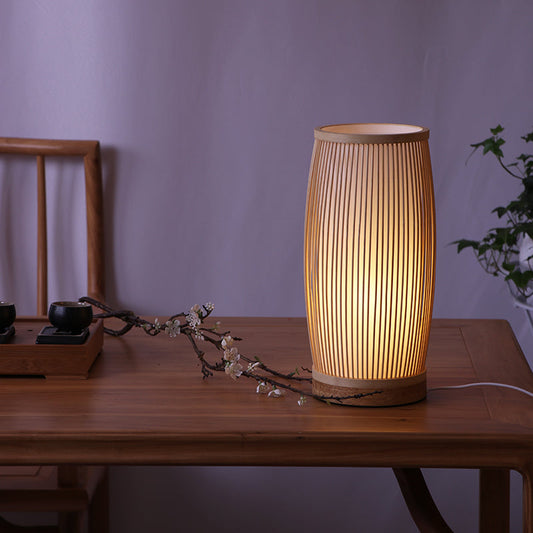Creative Bamboo Desk Light Beside Table Lampshade-[Modern pendant lighting for bedroom and living space]-Demolights UK