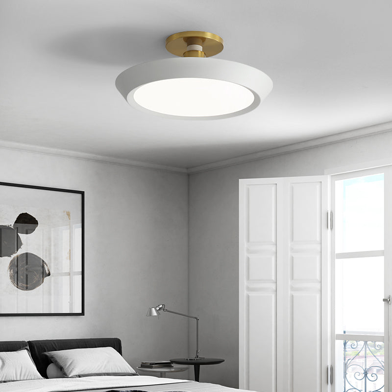 Creative Colored Metal Ring Flush Mount Ceiling Light