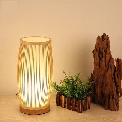 Creative Bamboo Desk Light Beside Table Lampshade
