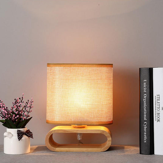 Creative Solid Wood Small Tank Table Lamp-[Modern pendant lighting for bedroom and living space]-Demolights UK