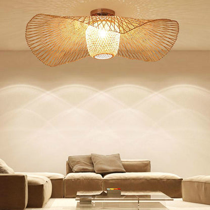 High Quality Bamboo Pendant Light Wicker Lampshade