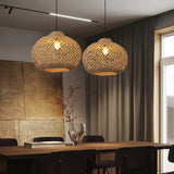 Load image into Gallery viewer, Natural Rattan Pastoral Style Pendant Light