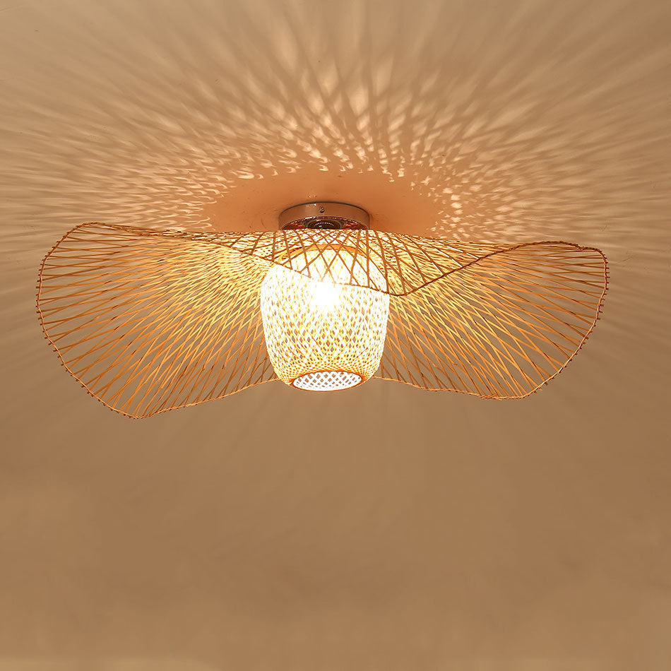 High Quality Bamboo Pendant Light Wicker Lampshade