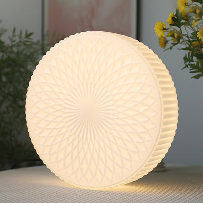 Retro Nostalgia Milky White Art Glass Ceiling Light