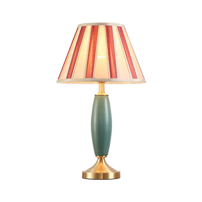 Brass Table Lamp Ceramic Desk Lampshade Retro Floor Lamp