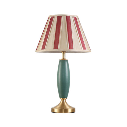 Brass Table Lamp Ceramic Desk Lampshade Retro Floor Lamp