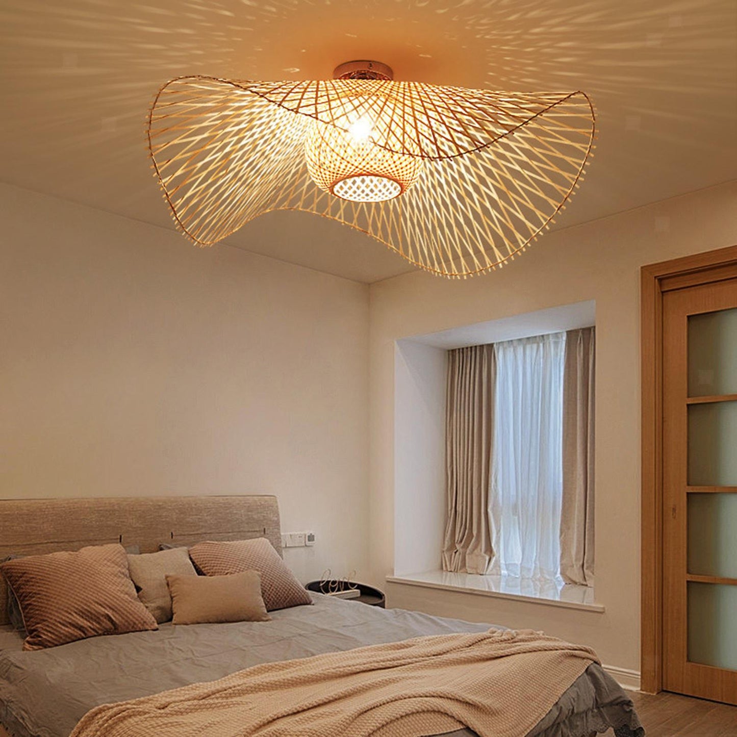 High Quality Bamboo Pendant Light Wicker Lampshade